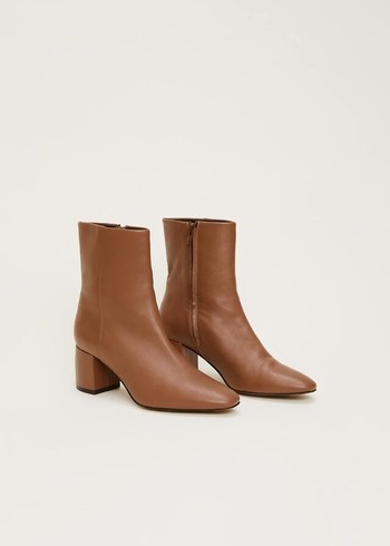 Phase Eight Heeled Boots Brown USA | 4958176-DJ